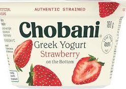 CHOBANI GREEK STRAWBERRY YOGURT IN CUP